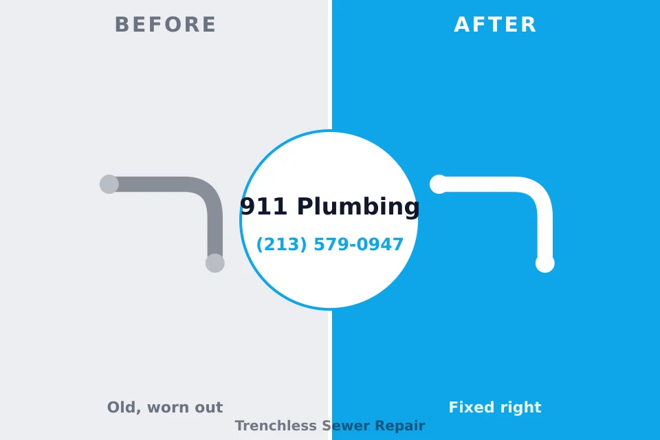 Before and after: plumbing company Sugar Creek, MO